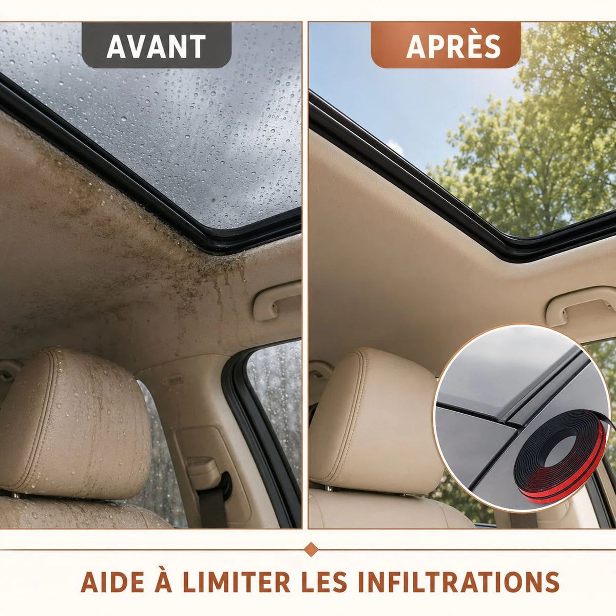 Joints en Caoutchouc extérieur Haute Performance – Dites STOP aux Infiltrations ! (BN)