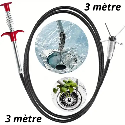 Pince Déboucheur de Canalisation 🛠️💦3 Mètre